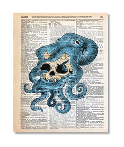 Octopus with Skull